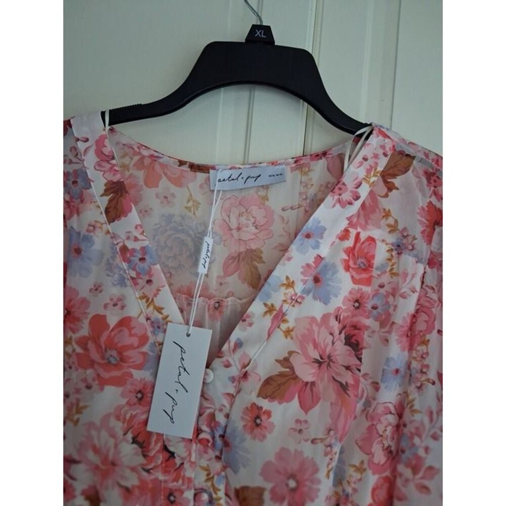 Petal & Pup Hattie Floral Print Long Sleeve Dress - Womens XL - NEW - Picture 4 of 7